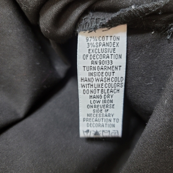 Bob Mackie Wearable Art Black Button-down Embroidered Shirt Size M - Picture 9 of 16